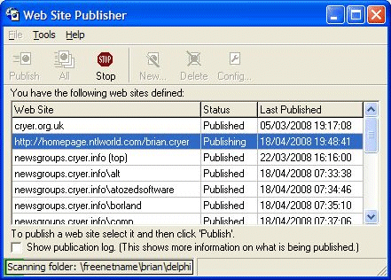 Windows 7 Web Site Publisher 2.3.0 full